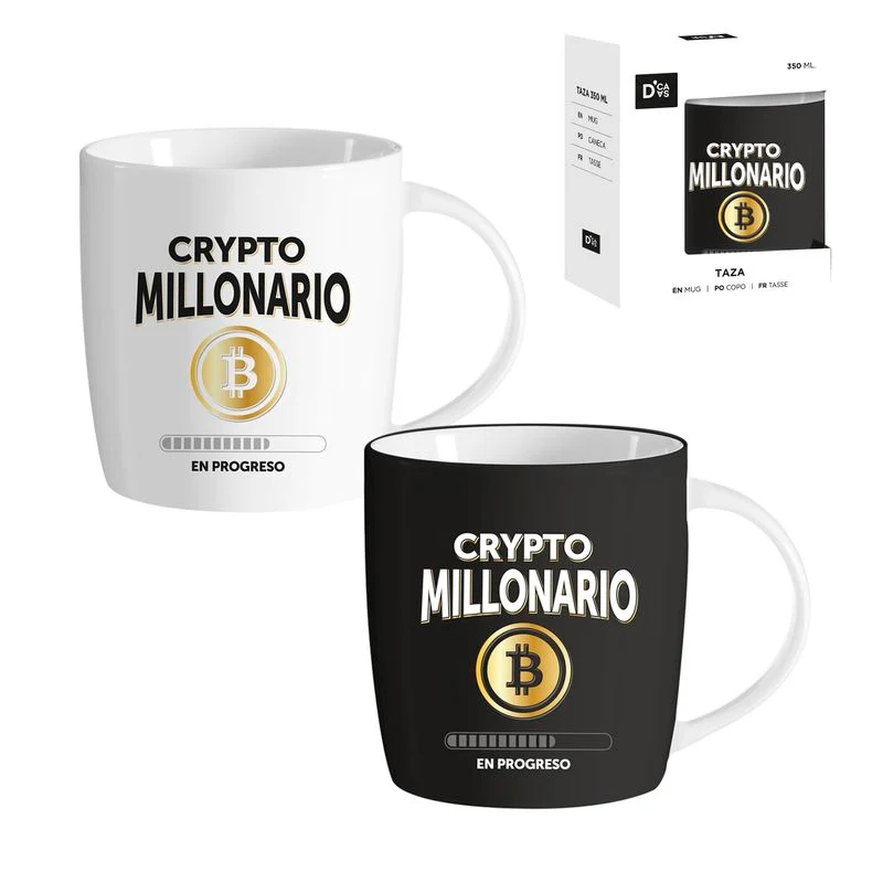 JUEGO 2 MUG 350ML BITCOIN