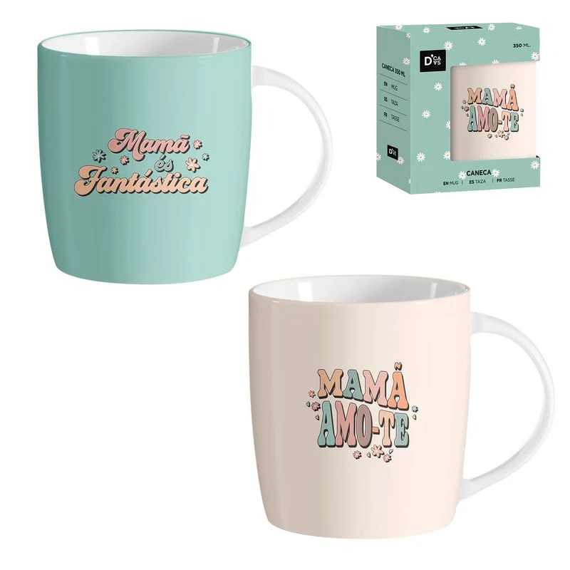 JUEGO 2 MUG 350ML MAMA PORTUGUES