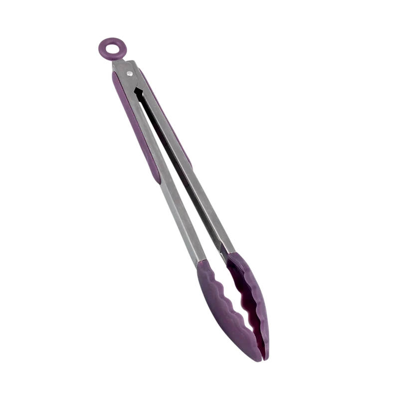 PINZA ENSALADAS SILICONA-INOX 23CM