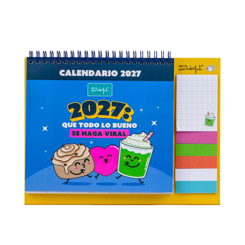 Calendario sobremesa 2027 - Que todo lo bueno se haga viral