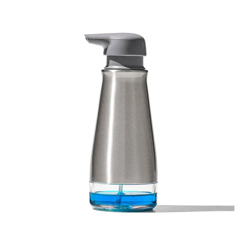 OXO Dispensador de jabón espumoso de acero inoxidable Good Grips