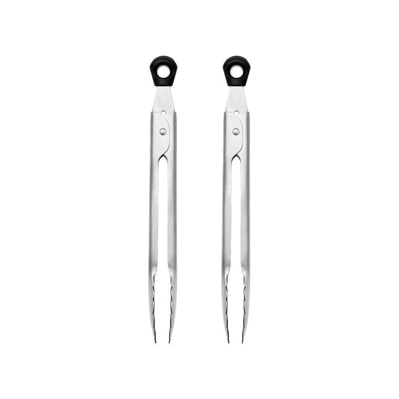 OXO Good Grips - Mini pinzas de acero inoxidable, paquete de 2