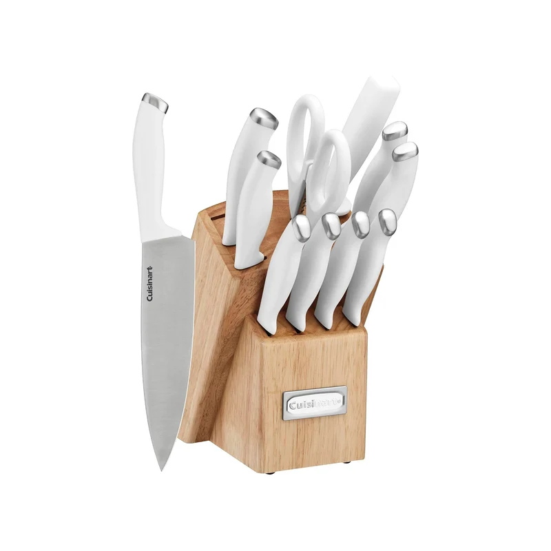 Cusinart - Juego de cuchillos de bloque de 12 piezas con cuchillas de acero para corte preciso, ligero, acero inoxidable, duradero y apto para lavavajillas, C77SSW-12P