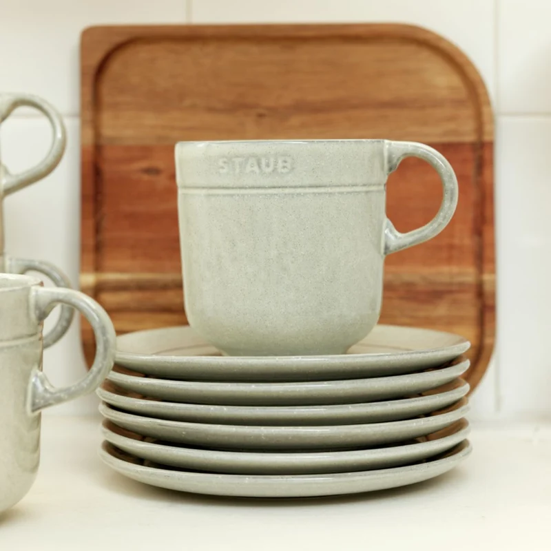 Taza cerámica tipo mug blanca Staub