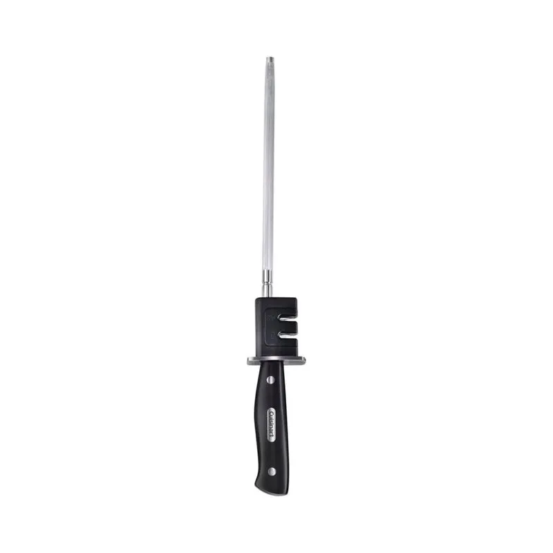 Cuisinart C77TR-9SHP Triple Remache Collection - Afilador de cuchillos de acero, 9 pulgadas, color negro