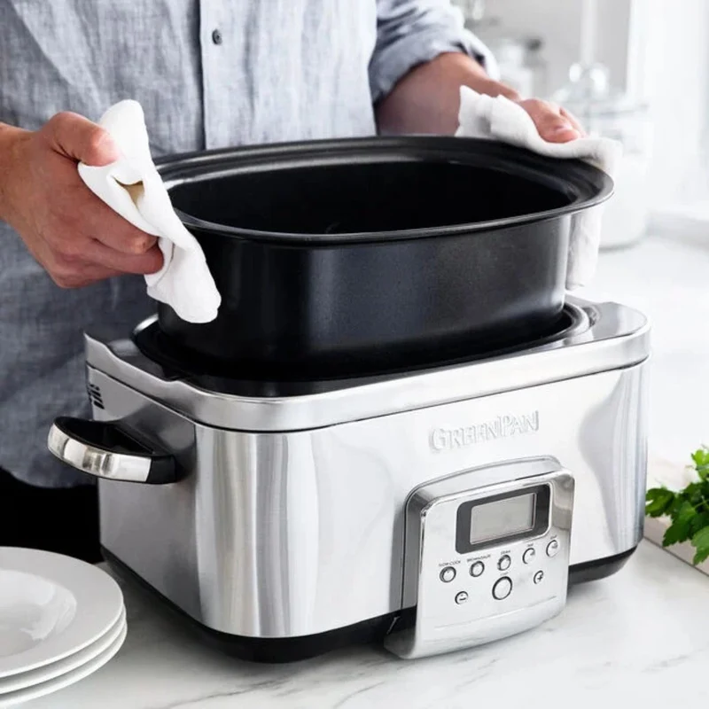 Olla de cocción lenta multifunción Elite de acero inoxidable GreenPan