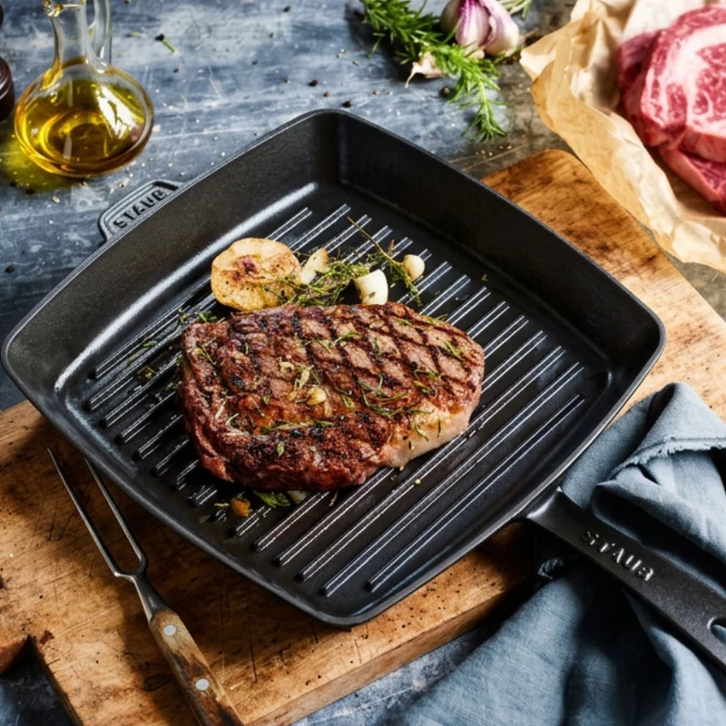 Parrilla cuadrada de hierro fundido Staub