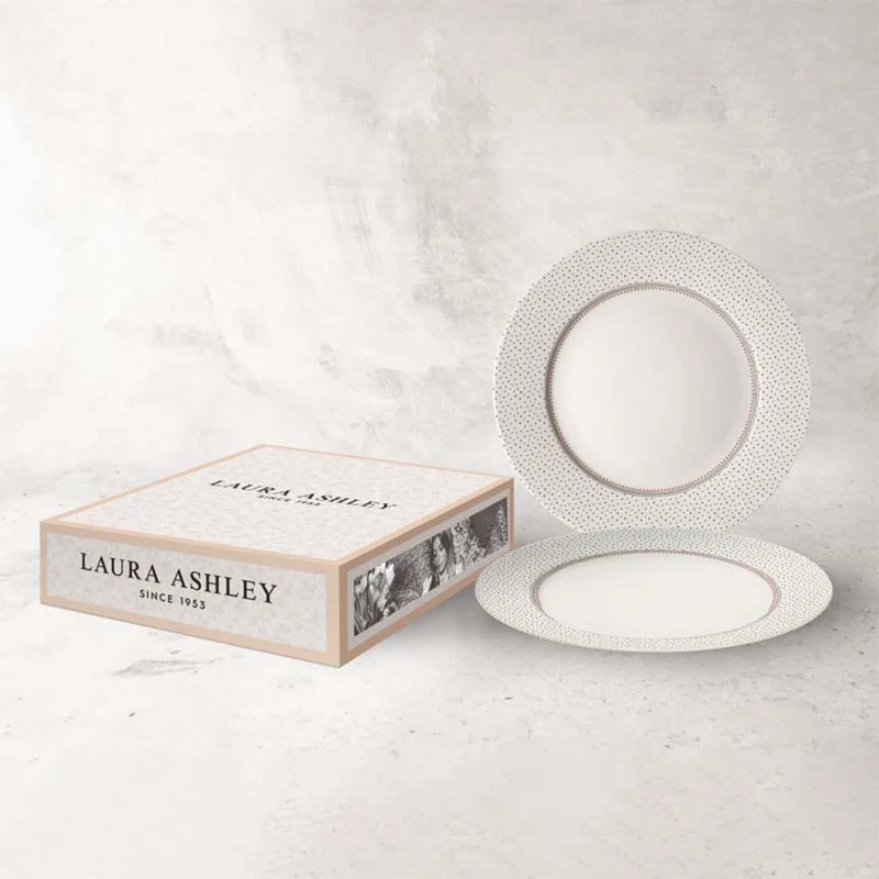 Pack de 2 platos de platos Wild Clematis de Laura Ashley