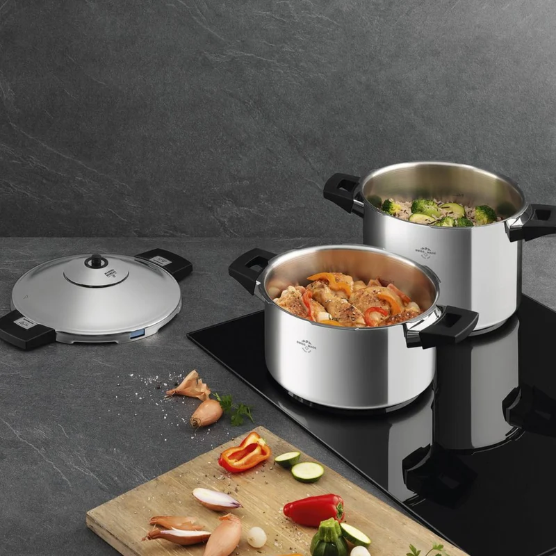 Conjunto de olla a presión Duromatic® Inox 6L + 4L Kuhn Rikon