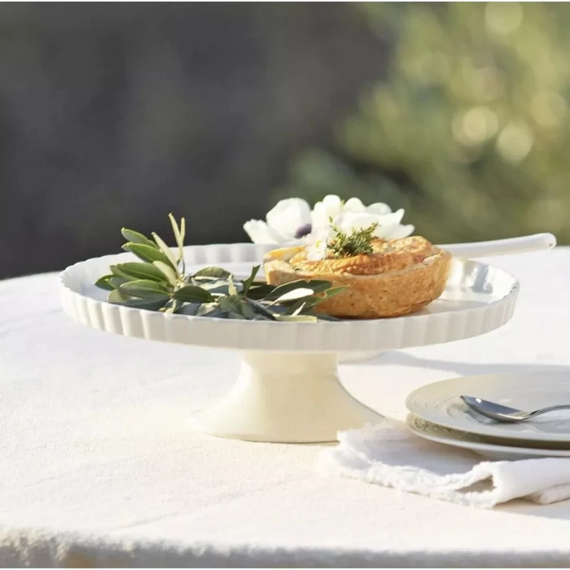 Stand para tartas de porcelana Arezzo La Porcellana Bianca