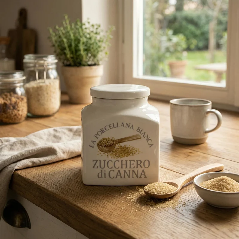 Azucarero de porcelana Conserva La Porcellana Bianca
