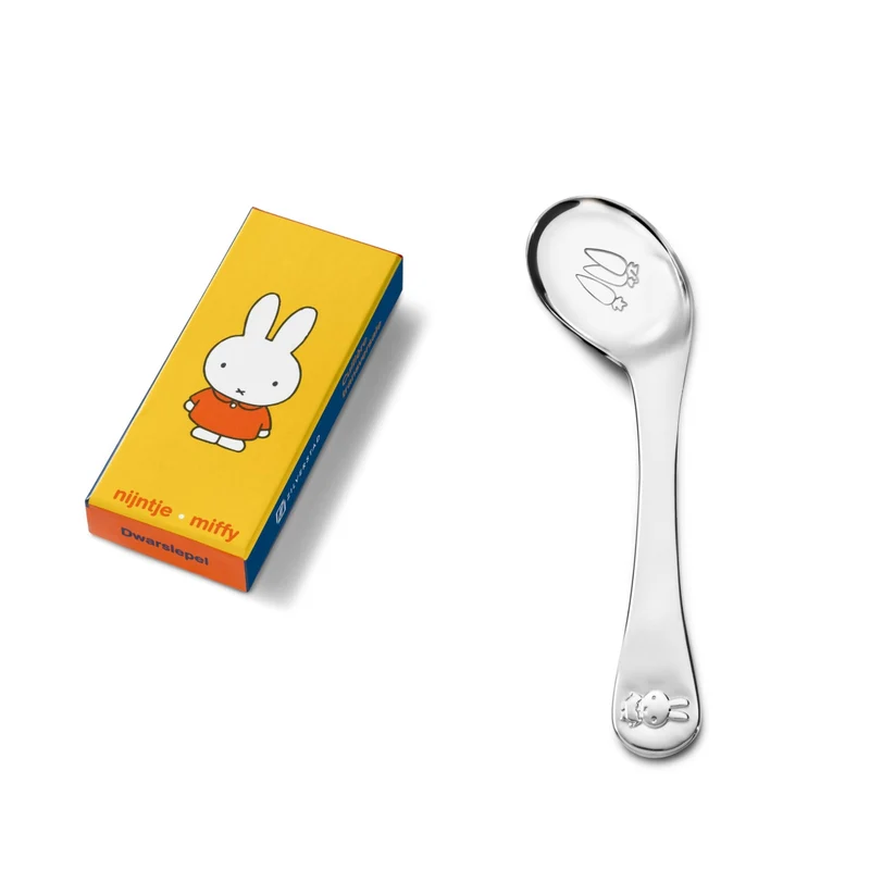 Cuchara lateral de acero inox Miffy Zilverstad