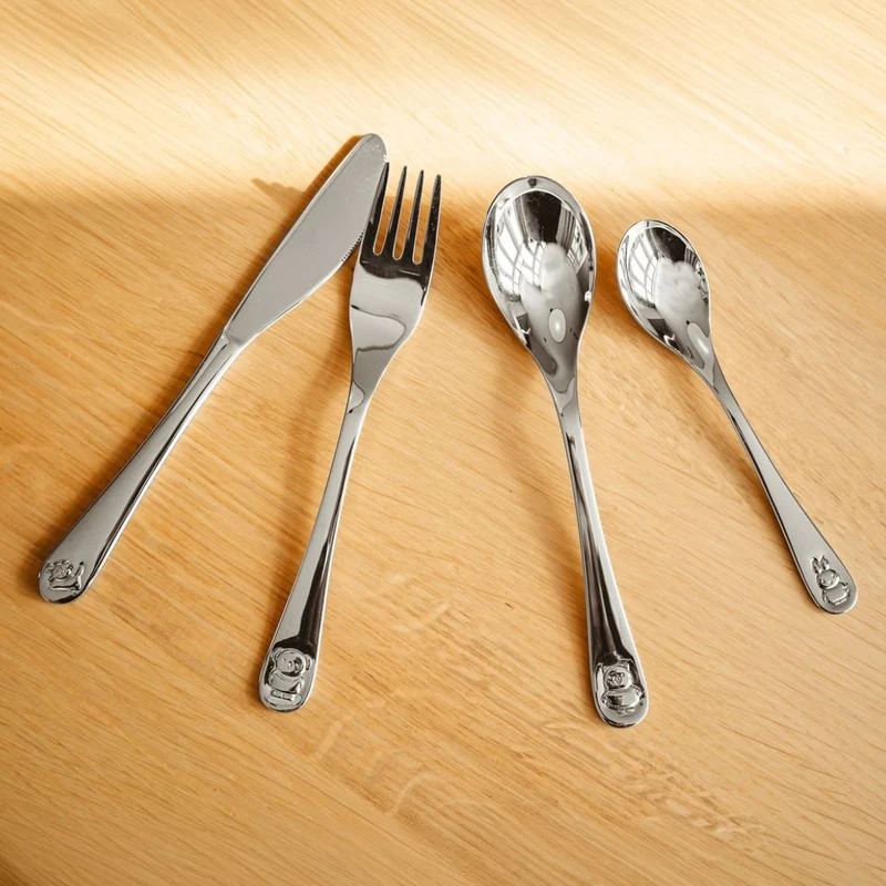 Cubertería de 4 piezas de acero inox Miffy Friends Zilverstad