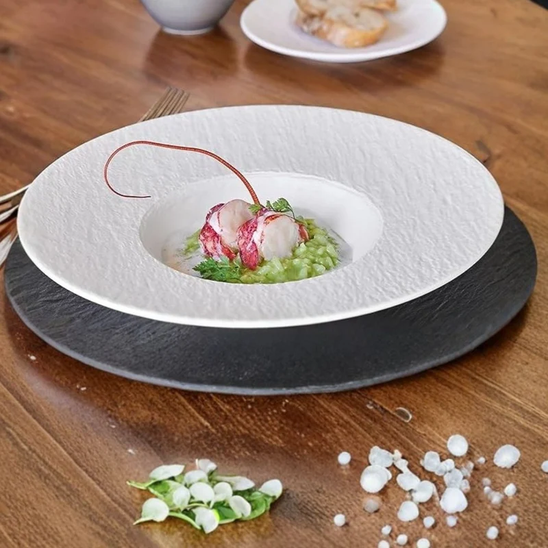 Plato para pasta y arroces de porcelana Manufacture Rock Villeroy & Boch