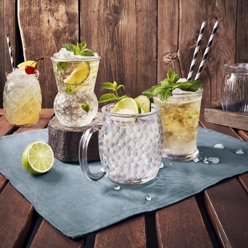 Vaso de cristal con asa Moscow Mule para cóctel Luigi Bormioli