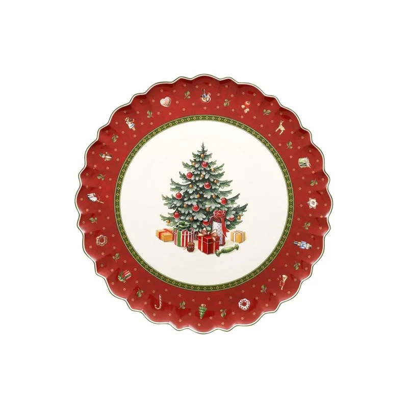 Fuente grande de Navidad de porcelana para servir Toy's Fantasy Villeroy & Boch