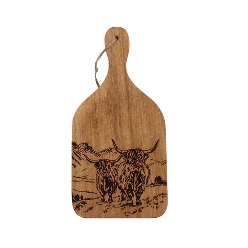 Tabla colgante para cortar y servir de madera de roble Selbrae