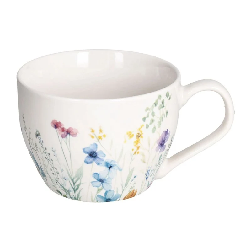 Tazas de porcelana con y sin plato 420ml Florenne Tognana