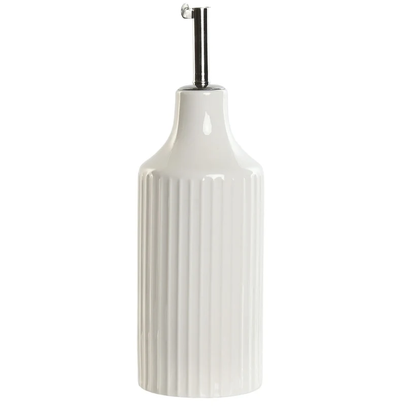 ACEITERA DE PORCELANA INOX / BLANCO 350ML