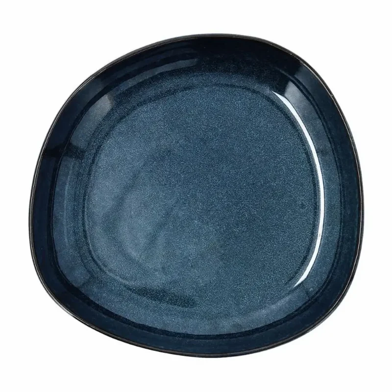 PLATO HONDO IRREG. 20,5X19,5CM AZUL IKONIC BID