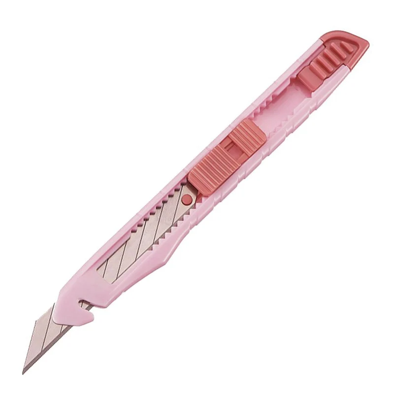 SDI Arte - Cutter Ergonómico de Alta Precisión para Manualidades. Cuchilla 9 mm. Rosa