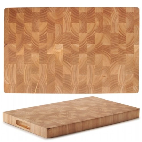 TABLA CORTE RUBBER WOOD 530X325X40CM LACOR
