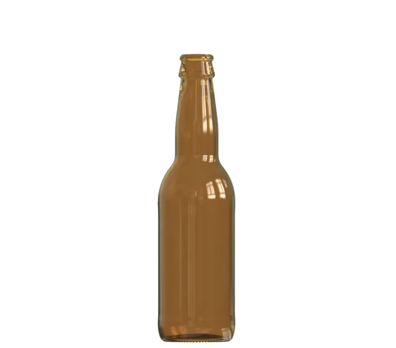 Botella de Cristal Cerveza Long Neck 33 ámbar