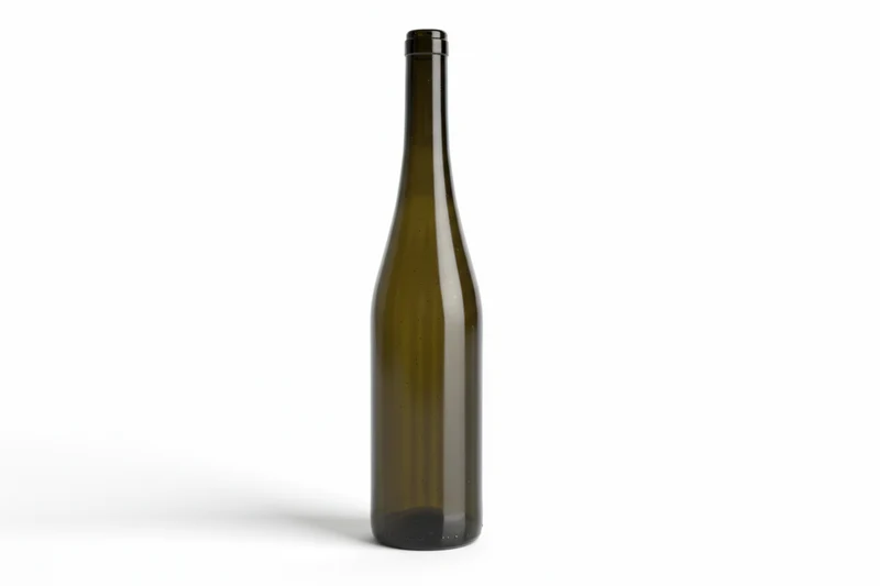 🍾Botella de Cristal Rhin Alta 750ml Corcho Canela