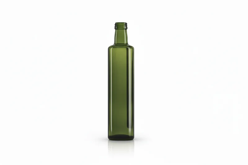 🫒 Botella de Cristal Dorica 500 ml Verde Uva