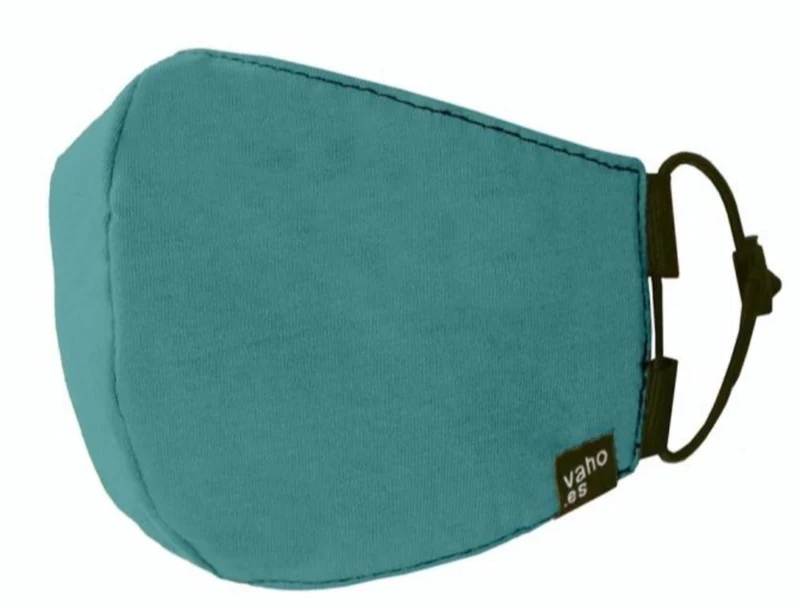 MASCARILLA AJUSTABLE ALGODÓN 100% VERDE