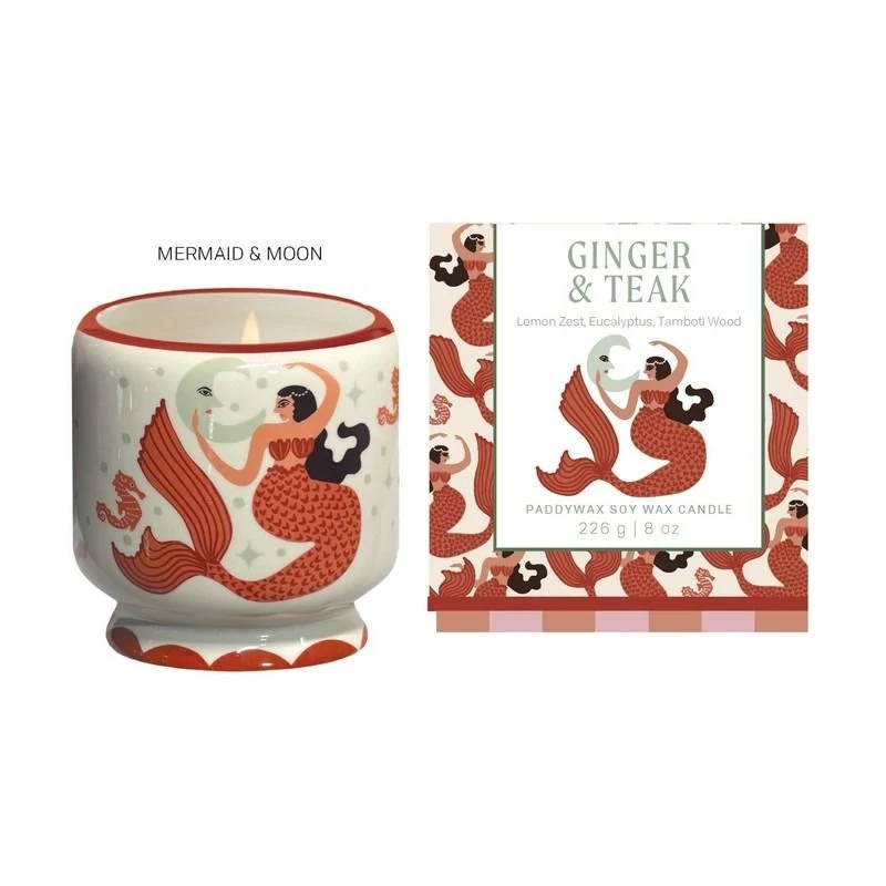 A Dopo Vela de Cerámica Mermaid & Moon - Ginger & Teak