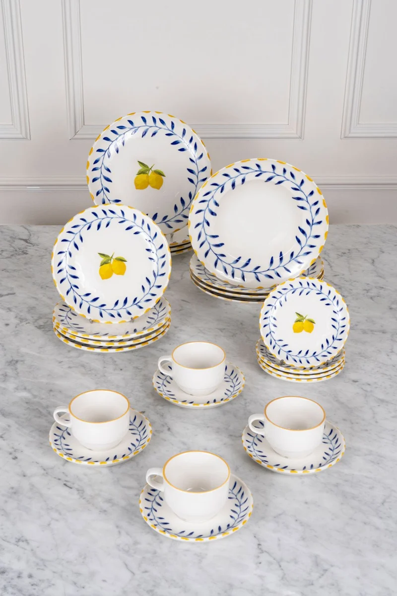 Vajilla Limoncello & Tazas Para 4 Personas