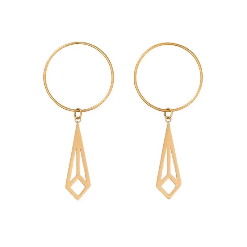 PENDIENTES IS A DIAMOND WORTHY? LATÓN CHAPADO ORO