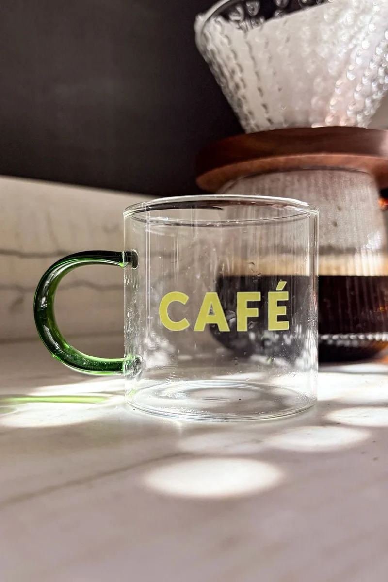 Taza De Vidrio Diseño "Café"