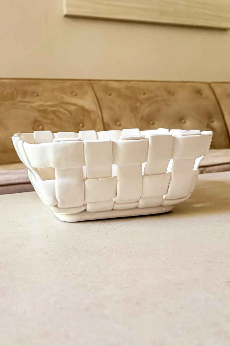 Frutero Diseño Cesta Blanco